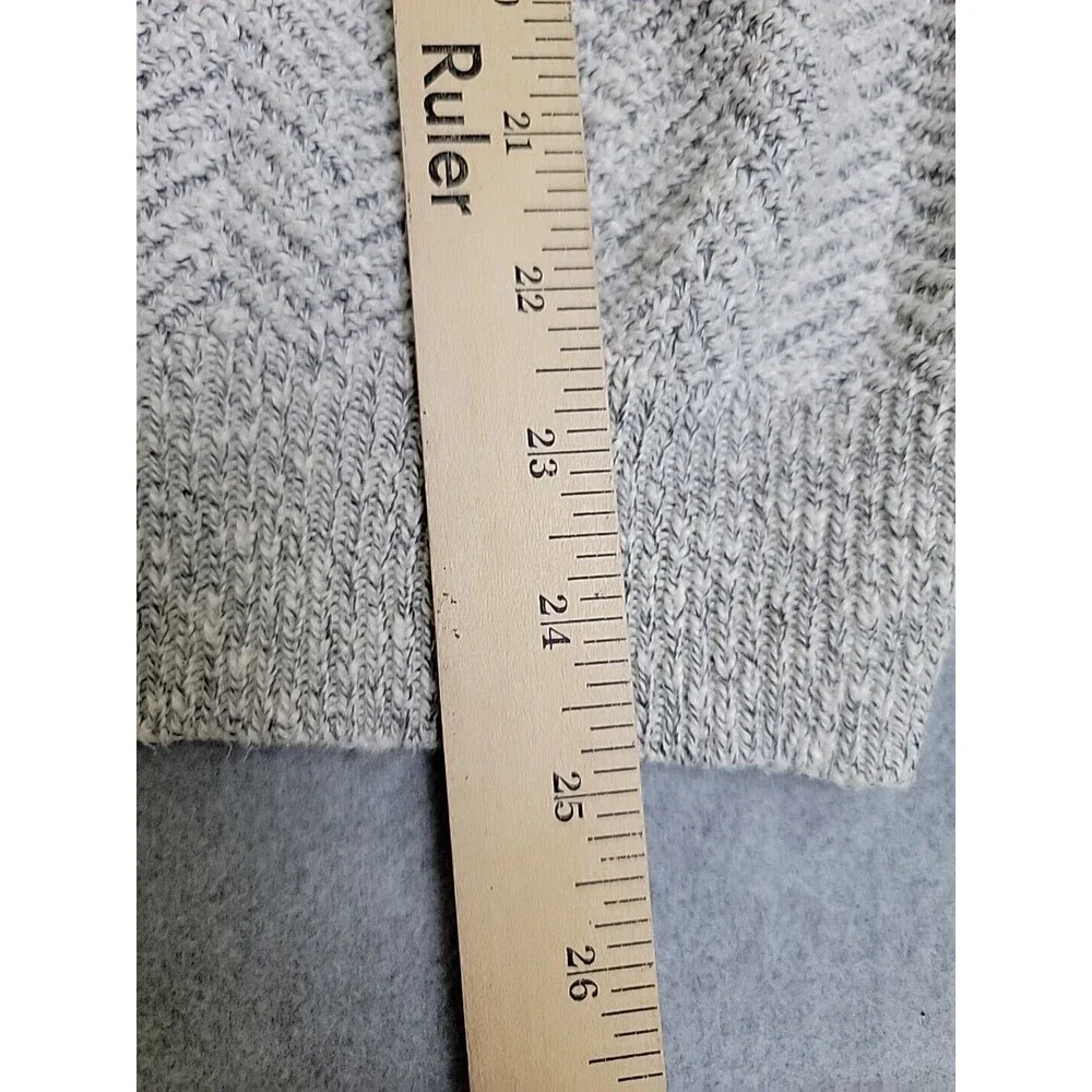 Vtg‎ Cypress Links V Neck Sweater Mens L White Gray Knit Cotton Blend Golf Dad